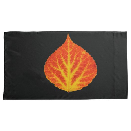 Rood en geel esperen Leaf #10 Kussensloop (Voorkant-Rechts)