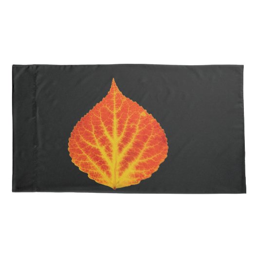 Rood en geel esperen Leaf #10 Kussensloop (Achterkant-Links)