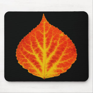 Rood en geel esperen Leaf #10 Muismat