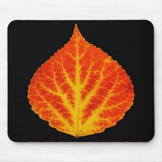 Rood en geel esperen Leaf #10 Muismat (Voorkant)