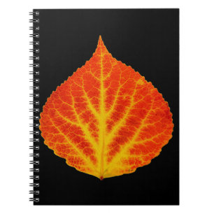 Rood en geel esperen Leaf #10 Notitieboek
