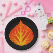 Rood en geel esperen Leaf #10 Papieren Bordje (Feest)