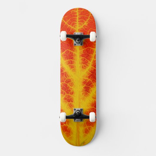 Rood en geel esperen Leaf #10 Persoonlijk Skateboard (Voorkant)