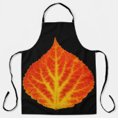 Rood en geel esperen Leaf #10 Schort (Voorkant)