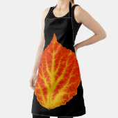 Rood en geel esperen Leaf #10 Schort (Insitu)