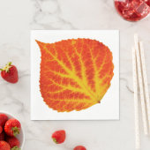 Rood en geel esperen Leaf #10 Servetten (Insitu)