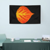 Rood en geel esperen Leaf #10 Spandoek (Beurs)