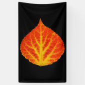 Rood en geel esperen Leaf #10 Spandoek (Verticaal)