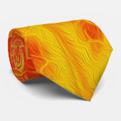 Rood en geel esperen Leaf #10 Stropdas (Opgerold)