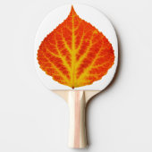 Rood en geel esperen Leaf #10 Tafeltennisbatje (Achterkant)