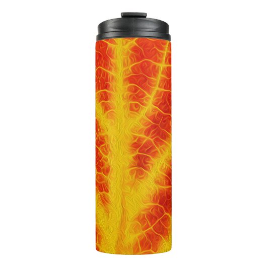 Rood en geel esperen Leaf #10 Thermosbeker (Voorkant)