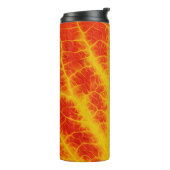 Rood en geel esperen Leaf #10 Thermosbeker (Gedraaid links)