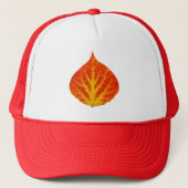 Rood en geel esperen Leaf #10 Trucker Pet (Voorkant)