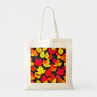 Rood en geel Fall Leaves Canvas Tas