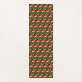 Rood en geel Floral Pattern Yogamat (Voorkant)