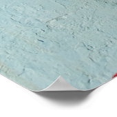 Rood en geel geschilderde wand poster (Hoek)