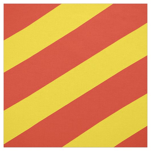 Rood en geel gestreepte patroon stof (Swatch)