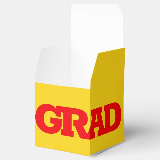 Rood en Geel Goud AFSTUDEERDER GraduPartij Bedankdoosjes (Geopend)