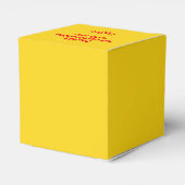 Rood en Geel Goud AFSTUDEERDER GraduPartij Bedankdoosjes (Achterkant)