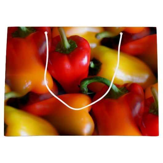 Rood en geel groot cadeauzakje (Voorkant)