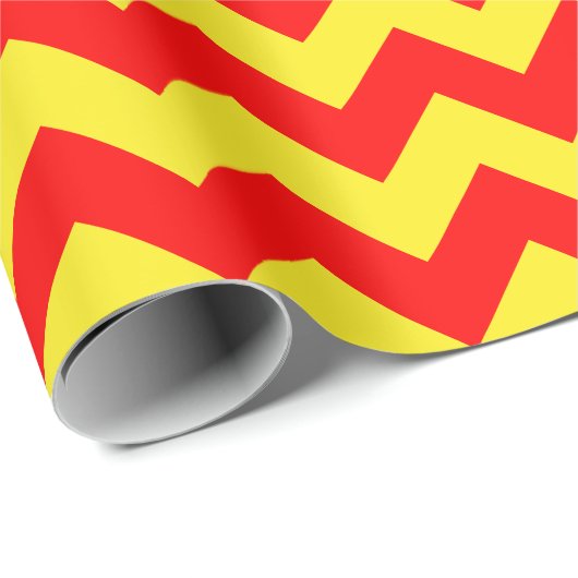 Rood en geel, groot papier voor het verpakken van (Rol Hoek)