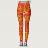 Rood en geel leggings (Voorkant)