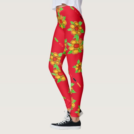 Rood en geel leggings (Links)