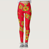 Rood en geel leggings (Voorkant)