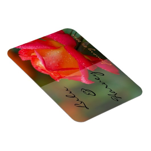 Rood en Geel Oranje Persoonlijk Weddenschap Magneet (Rechterzijde)