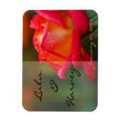 Rood en Geel Oranje Persoonlijk Weddenschap Magneet (Verticaal)