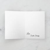  rood en geel orchidee bloem gepersonaliseerd kaart (Binnen)