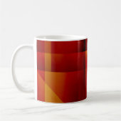 Rood en geel patroon koffiemok (Links)