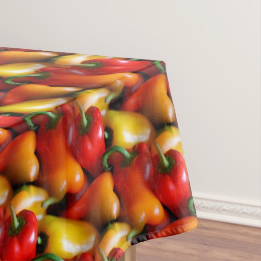 Rood en Geel Peppers Tafelkleed (Voorbeeld)