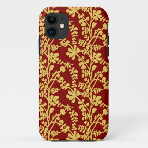 Rood en geel Plant Pattern Bandana Case-Mate iPhone Case