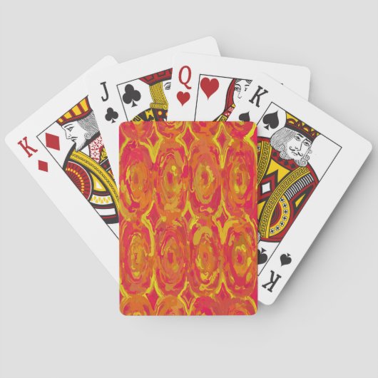 Rood en Geel Pokerkaarten (Achterkant)