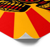 Rood en geel Postapocalyptische Suikerhuid Poster (Hoek)