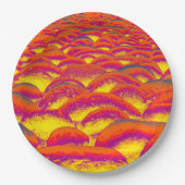 Rood en geel Rockscape Papieren Bordje (Voorkant)