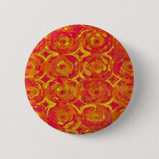 Rood en geel ronde button 5,7 cm (Voorkant)