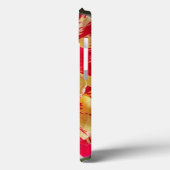 Rood en Geel Rose Hoesje-Mate Telefoon Case (Achterkant / Links)