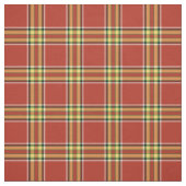Rood en Geel Schots Plaid Stof (Swatch)