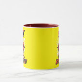 Rood en geel - Shh! Vandaag geen koffie Mok (Midden)