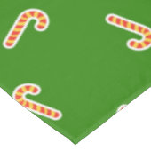 Rood en geel snoepjes groen tafelkleed (Gekanteld)