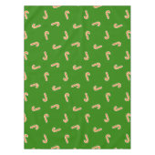 Rood en geel snoepjes groen tafelkleed (Voorkant)