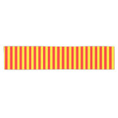 Rood en Geel Strepen Design Korte Tafelloper (Horizontaal)