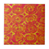 Rood en geel tegeltje (Voorkant)