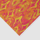 Rood en geel tissuepapier (Detail)