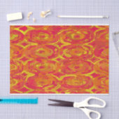 Rood en geel tissuepapier (Craft)