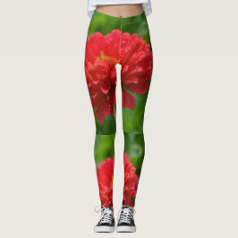 Rood en geel zink leggings