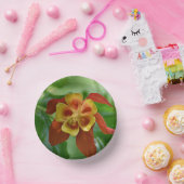 Rood- en gele bicolorColumbinebloemen Papieren Kommen (Feest)