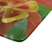 Rood- en gele bicolorColumbinebloemen Snijplank (Hoek)